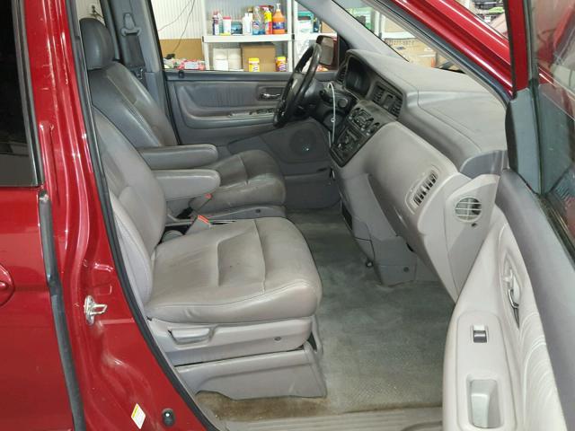 5FNRL18023B156684 - 2003 HONDA ODYSSEY EX RED photo 5