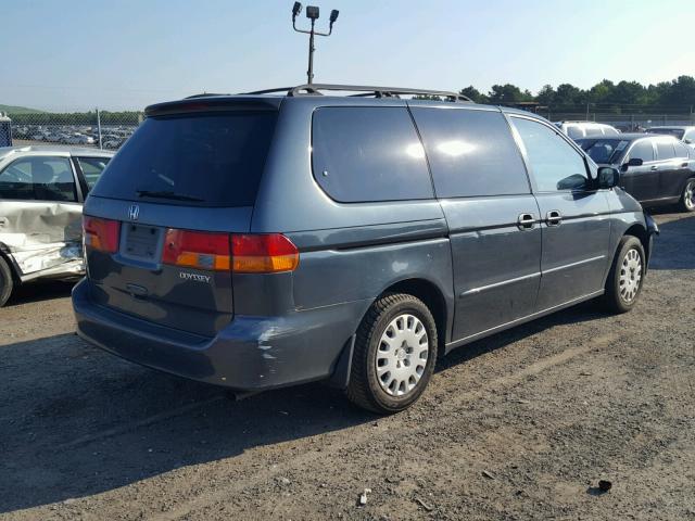 5FNRL18513B046866 - 2003 HONDA ODYSSEY LX BLUE photo 4