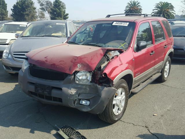 1FMCU04151KB70778 - 2001 FORD ESCAPE RED photo 2
