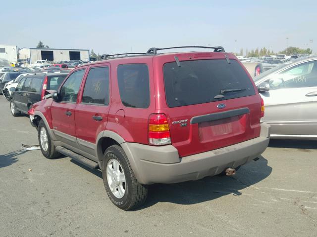 1FMCU04151KB70778 - 2001 FORD ESCAPE RED photo 3