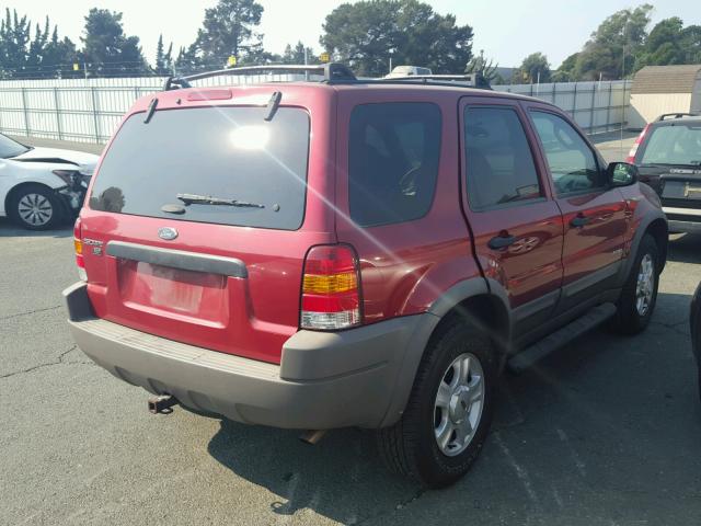 1FMCU04151KB70778 - 2001 FORD ESCAPE RED photo 4