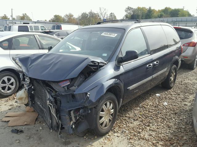 2A4GP54L87R136740 - 2007 CHRYSLER TOWN & COU BLUE photo 2