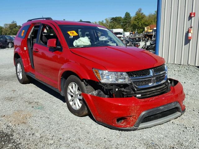 3C4PDCBB5GT167390 - 2016 DODGE JOURNEY SX RED photo 1