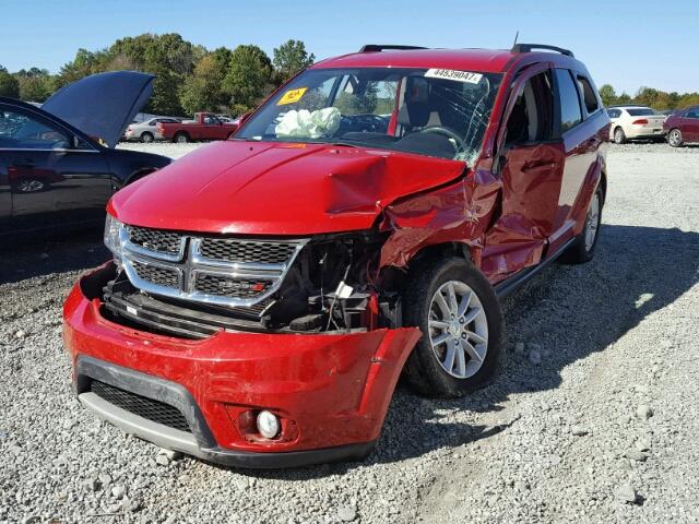 3C4PDCBB5GT167390 - 2016 DODGE JOURNEY SX RED photo 2