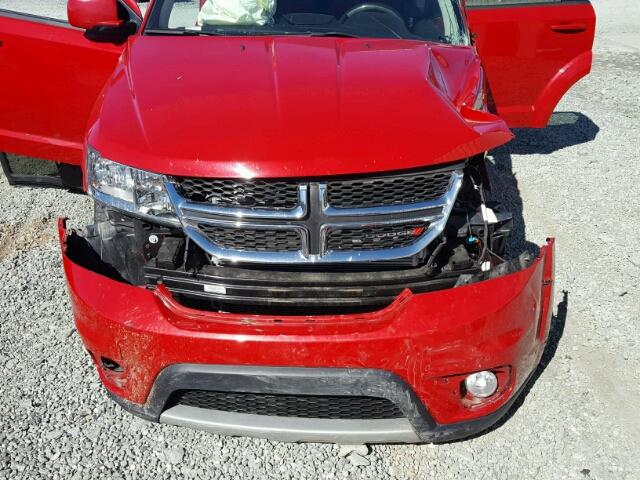 3C4PDCBB5GT167390 - 2016 DODGE JOURNEY SX RED photo 7