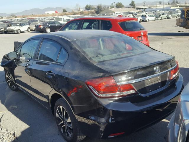 19XFB2F8XFE292835 - 2015 HONDA CIVIC EX შავი ფოტო 3