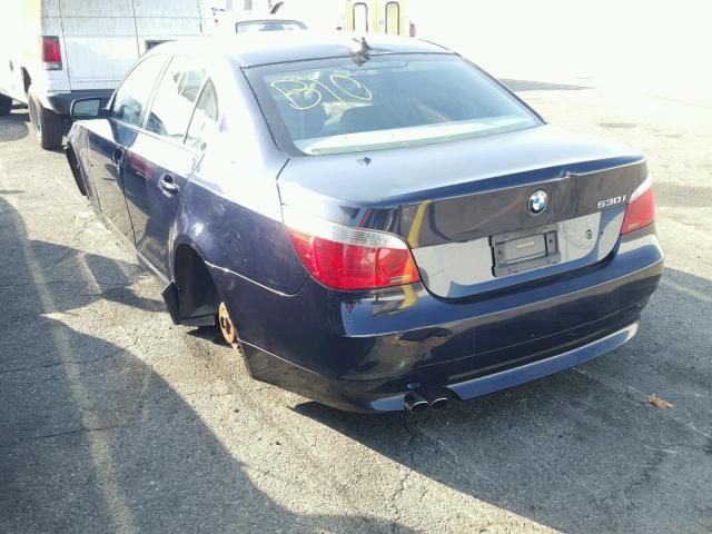 WBANA73595B815504 - 2005 BMW 530 I BLUE photo 3