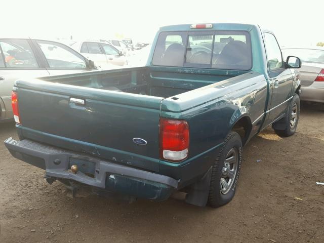 1FTYR10C7YPA16482 - 2000 FORD RANGER GREEN photo 4