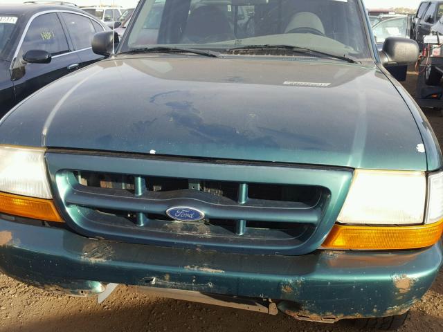 1FTYR10C7YPA16482 - 2000 FORD RANGER GREEN photo 7