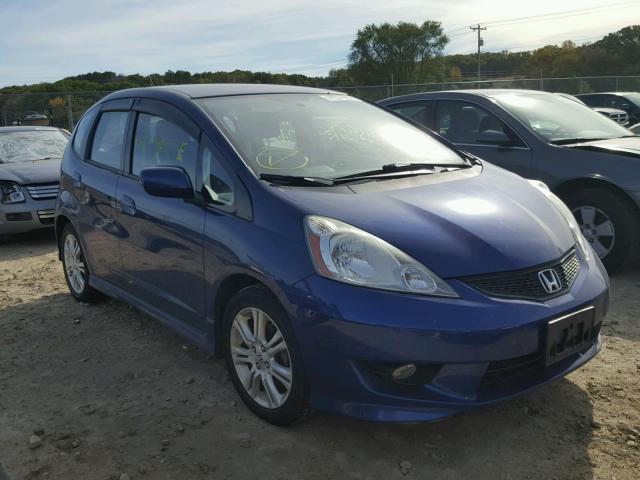 JHMGE88469S000557 - 2009 HONDA FIT SPORT BLUE photo 1