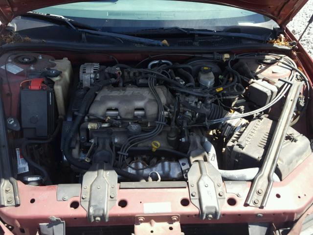 1G2WK52J62F213045 - 2002 PONTIAC GRAND PRIX BURGUNDY photo 7