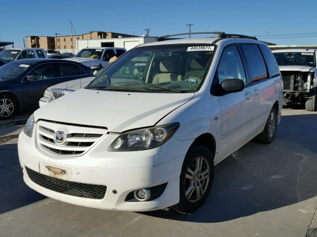 JM3LW28A750541565 - 2005 MAZDA MPV WAGON WHITE photo 2