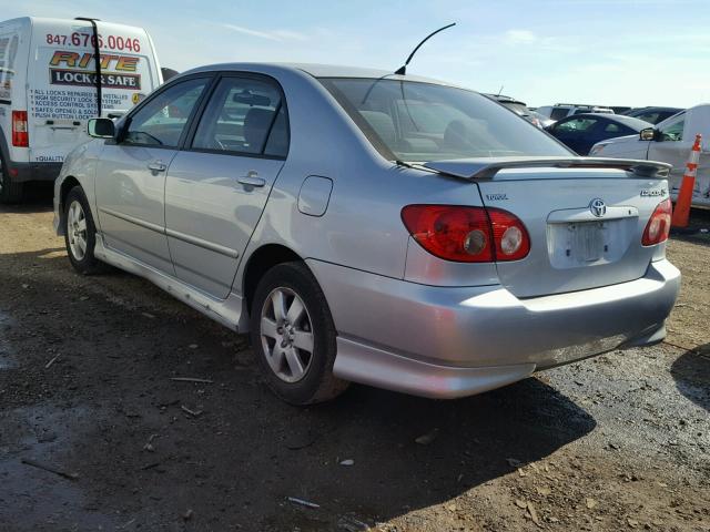 1NXBR32E88Z023129 - 2008 TOYOTA COROLLA SILVER photo 3