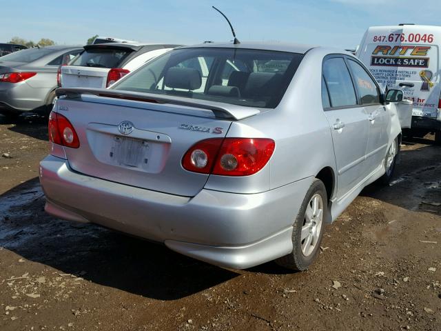 1NXBR32E88Z023129 - 2008 TOYOTA COROLLA SILVER photo 4