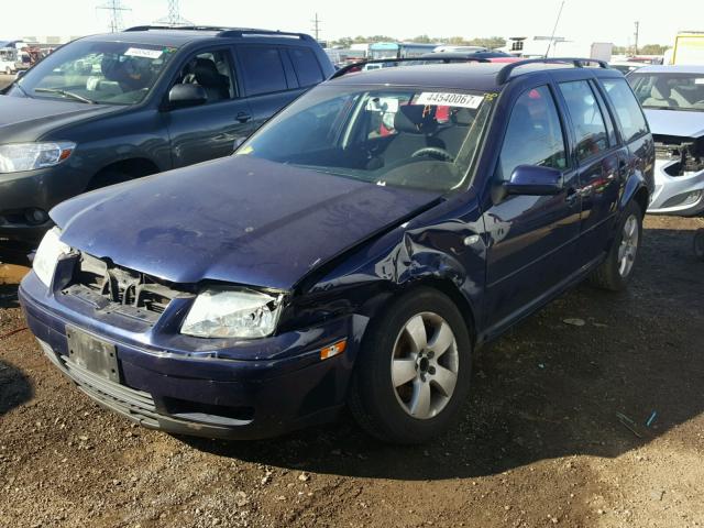 WVWSK61J13W598713 - 2003 VOLKSWAGEN JETTA BLUE photo 2