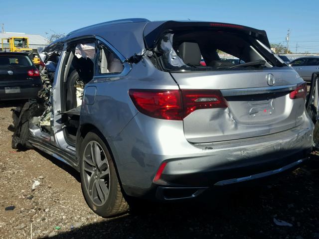 5FRYD4H80HB030829 - 2017 ACURA MDX ADVANC SILVER photo 3