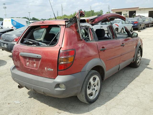 5Y2SL65848Z405691 - 2008 PONTIAC VIBE MAROON photo 4