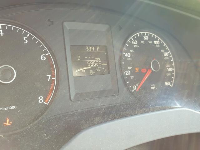 3VW2K7AJ9EM380394 - 2014 VOLKSWAGEN JETTA BASE BLACK photo 8