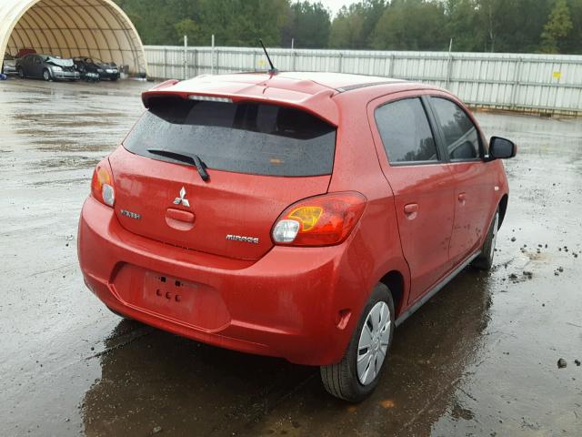 ML32A3HJXFH057775 - 2015 MITSUBISHI MIRAGE DE RED photo 4