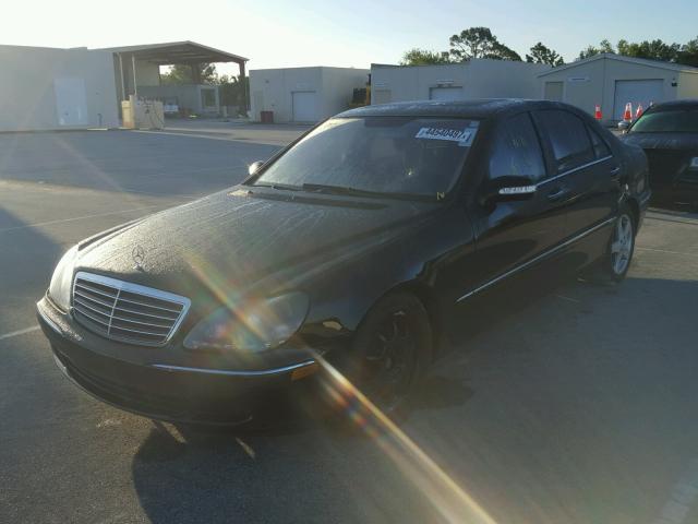 WDBNG75J84A428649 - 2004 MERCEDES-BENZ S BLACK photo 2