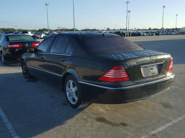 WDBNG75J84A428649 - 2004 MERCEDES-BENZ S BLACK photo 3