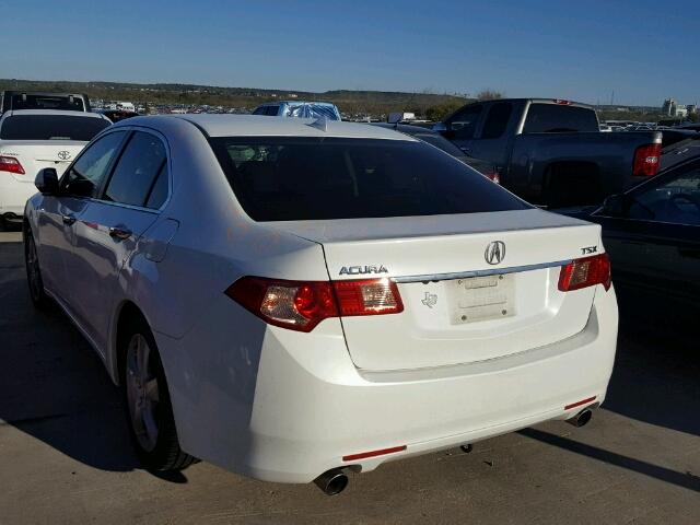 JH4CU2F62DC006765 - 2013 ACURA TSX TECH WHITE photo 3