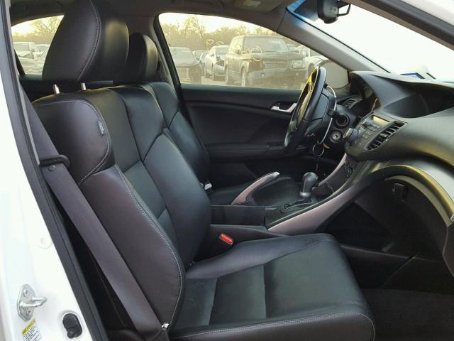 JH4CU2F62DC006765 - 2013 ACURA TSX TECH WHITE photo 5