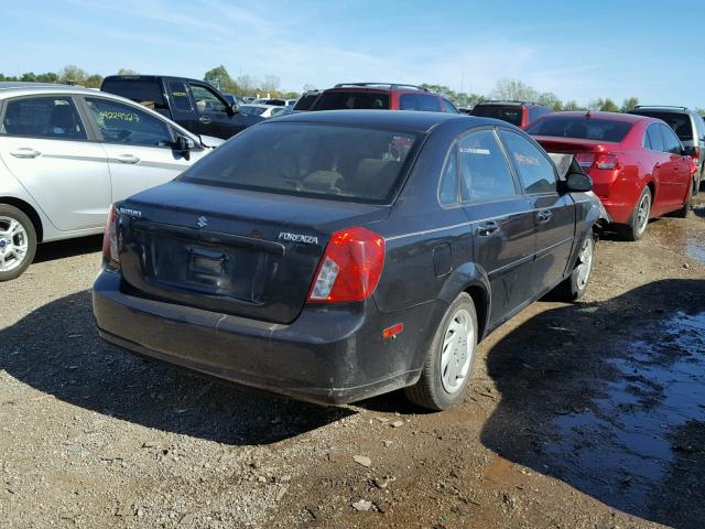 KL5JD56Z26K247390 - 2006 SUZUKI FORENZA BLACK photo 4