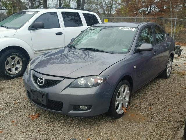 JM1BK32F081174226 - 2008 MAZDA 3 GRAY photo 2