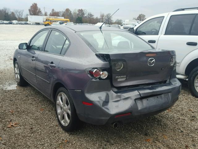 JM1BK32F081174226 - 2008 MAZDA 3 GRAY photo 3