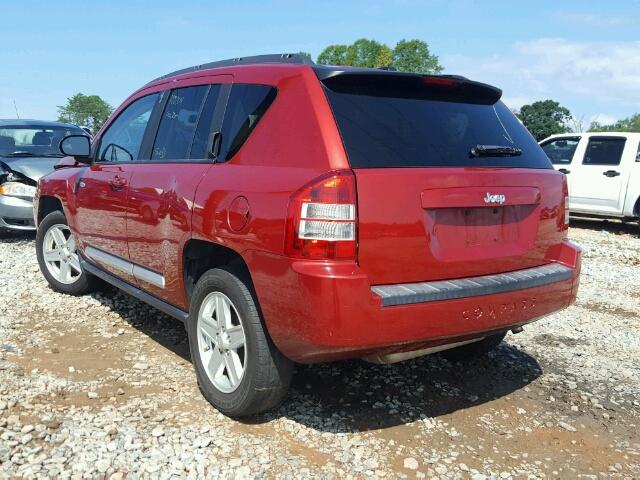 1J4NT1FA4AD677043 - 2010 JEEP COMPASS SP RED photo 3