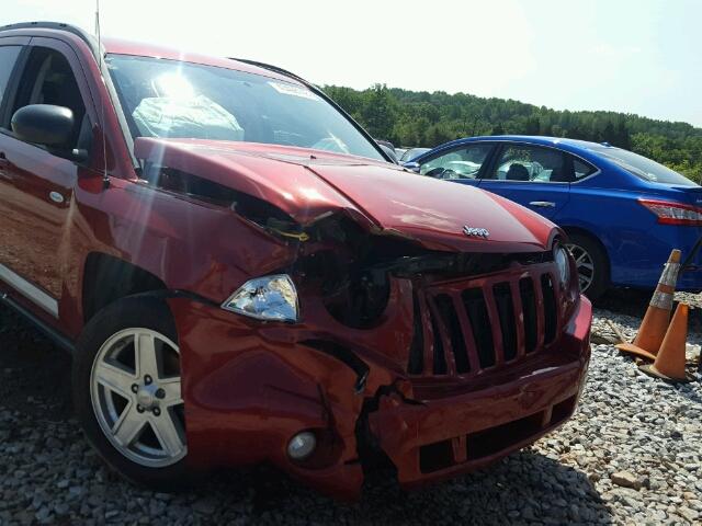 1J4NT1FA4AD677043 - 2010 JEEP COMPASS SP RED photo 9