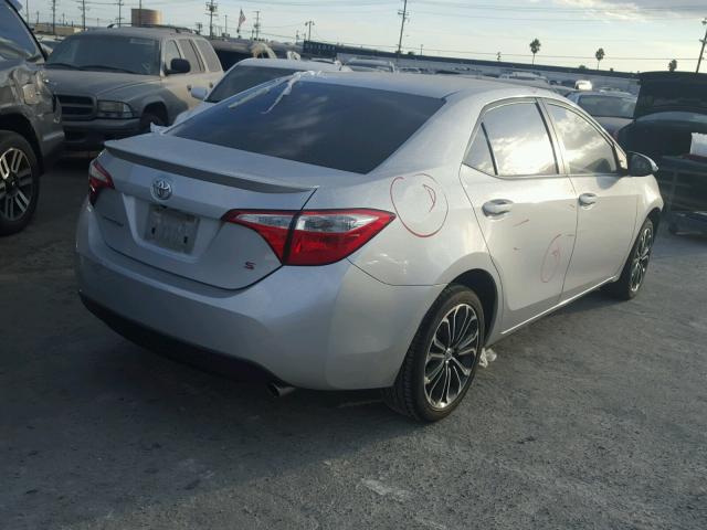 5YFBURHE1EP174898 - 2014 TOYOTA COROLLA L SILVER photo 4