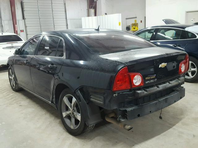 1G1ZC5E10BF101318 - 2011 CHEVROLET MALIBU 1LT BLACK photo 3