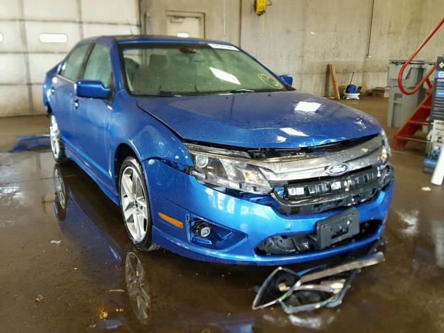 3FAHP0KC7BR155062 - 2011 FORD FUSION SPO BLUE photo 1