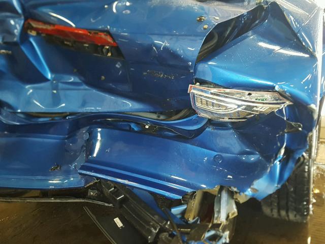 3FAHP0KC7BR155062 - 2011 FORD FUSION SPO BLUE photo 9