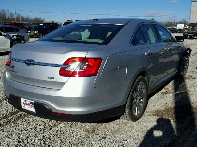 1FAHP2EW5BG162794 - 2011 FORD TAURUS SEL SILVER photo 4