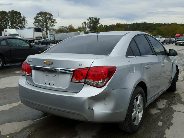 1G1PE5S94B7257903 - 2011 CHEVROLET CRUZE LT SILVER photo 4