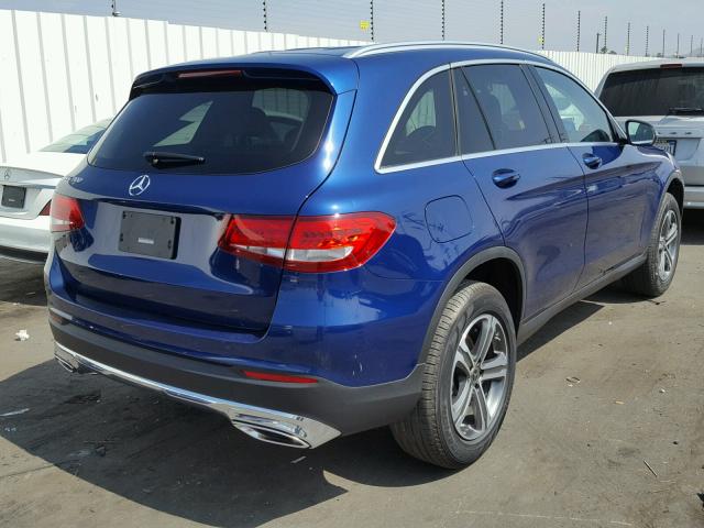 WDC0G4JB6JV053934 - 2018 MERCEDES-BENZ GLC 300 BLUE photo 4