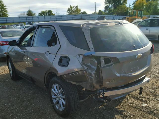 2GNAXHEV8J6173266 - 2018 CHEVROLET EQUINOX LS BROWN photo 3