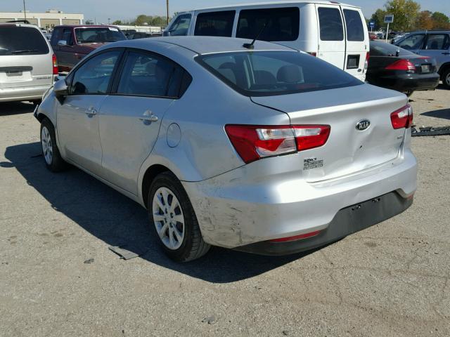 KNADM4A34G6676896 - 2016 KIA RIO LX SILVER photo 3