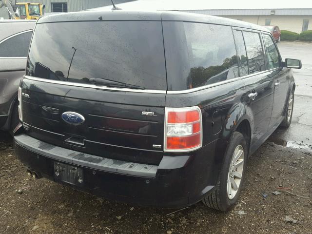 2FMEK62C79BB02235 - 2009 FORD FLEX SEL BLACK photo 4