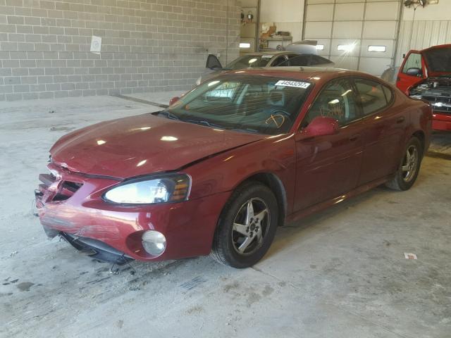 2G2WS522941285778 - 2004 PONTIAC GRAND PRIX BURGUNDY photo 2