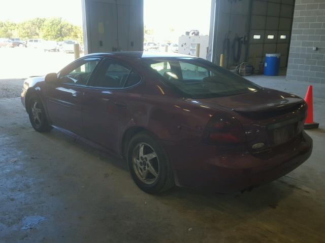 2G2WS522941285778 - 2004 PONTIAC GRAND PRIX BURGUNDY photo 3