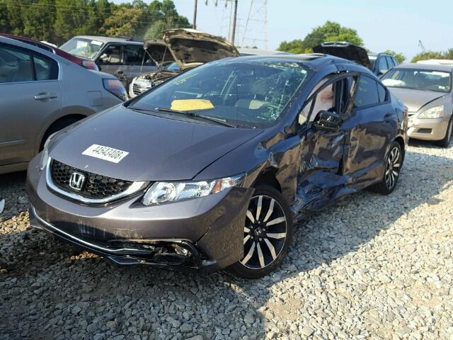 19XFB2F98EE068227 - 2014 HONDA CIVIC EXL 灰色 照片 2