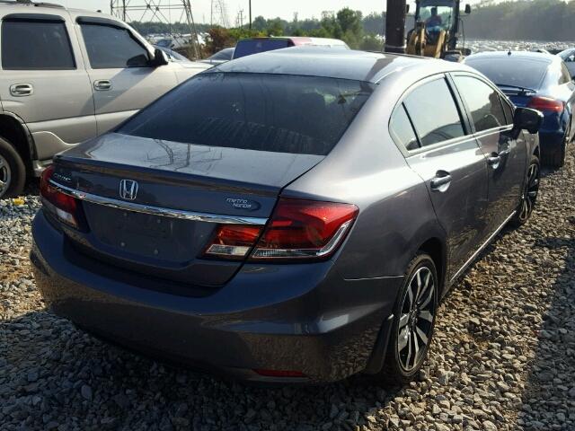 19XFB2F98EE068227 - 2014 HONDA CIVIC EXL 灰色 照片 4