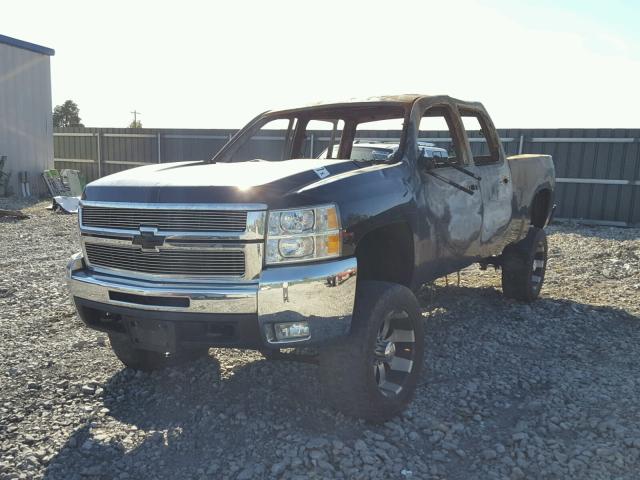 1GCHK23637F539714 - 2007 CHEVROLET SILVERADO BLACK photo 2