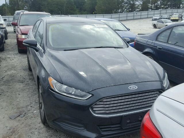 3FA6P0H73ER112960 - 2014 FORD FUSION SE BLACK photo 1