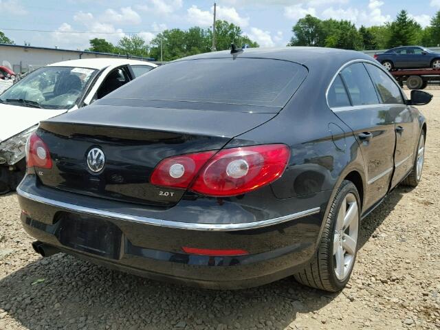 WVWHP7AN1CE504923 - 2012 VOLKSWAGEN CC LUXURY BLACK photo 4