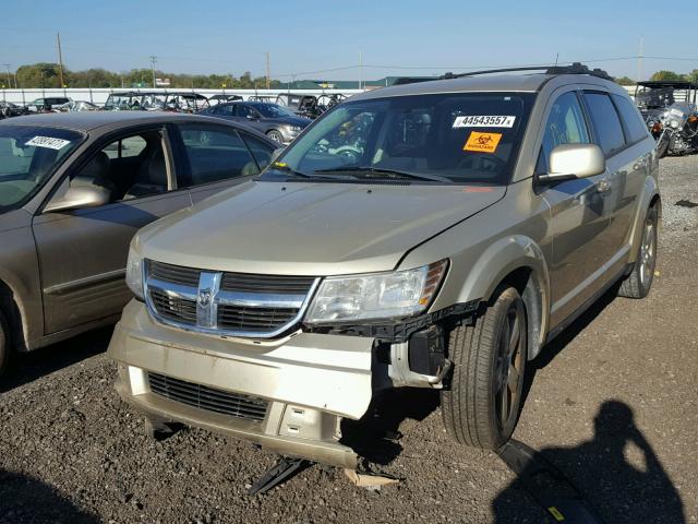 3D4PG5FV2AT120125 - 2010 DODGE JOURNEY SX GOLD photo 2